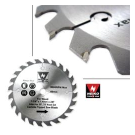 10 inch x 80 teeth Neiko Carbide Tipped Saw Blades for Wood