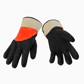 HI visibility PVC coral finish gloves (PC3DU-XL)