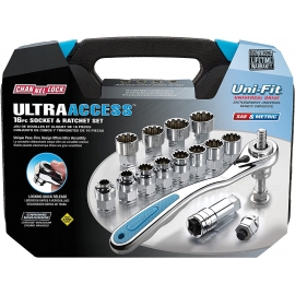 16pc Ultra Access socket and ratchet set (39100)