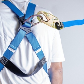 Work position lanyard with rope grab (105717)