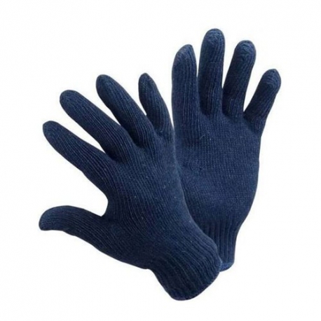 navy blue knit gloves