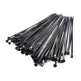 UV Nylon Black Cable Ties, 15 inches (51092B)