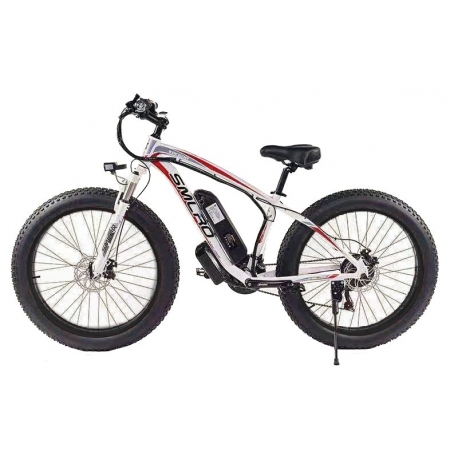 SMLRO BIK900 - 26" E-FAT BIKE WHITE WITH FRAME OF 18" Item No. BIK900