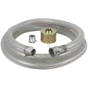 2'' x 25 foot clear PVC reinforced suction hose kit (KW252)