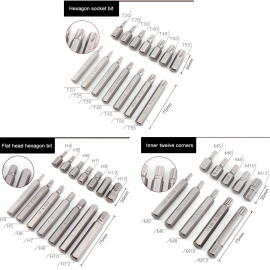 SET OF 40 TORX and various BITS (BTA1018)