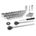 52pc combined ratchet and socket set (W1172)