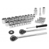 52pc combined ratchet and socket set (W1172)