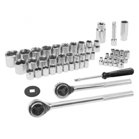 52pc combined ratchet and socket set (W1172) - CENTRE OUTILS PLUS