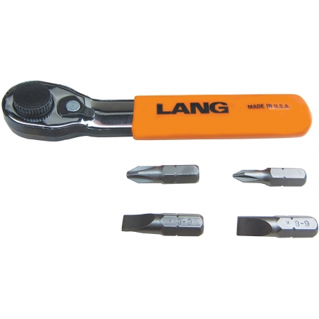 Lang 5 pc fine tooth bit wrench set (LAN-5221)