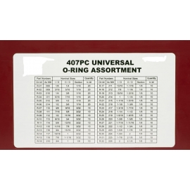 Assortiment de 407 anneaux SAE (50443A)