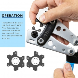 Crimping plier cable lug and W (02039A)
