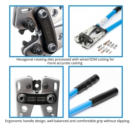 Crimping plier cable lug and W (02039A)