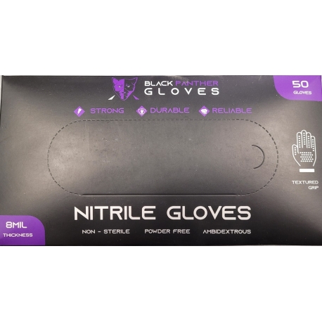 Panther textured nitrile gloves 8ML (43942-XL)