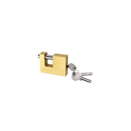 Rectangular brass padlock (180402)