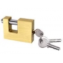 Rectangular brass padlock (180402)