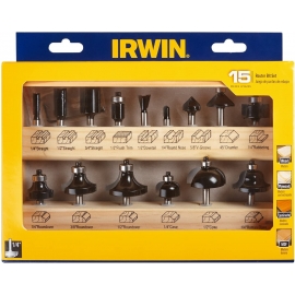 Irwin 15pc router bit set (1901048)