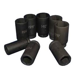 Impact socket set 8pc SAE 3/4'' drive (BTSAE348)