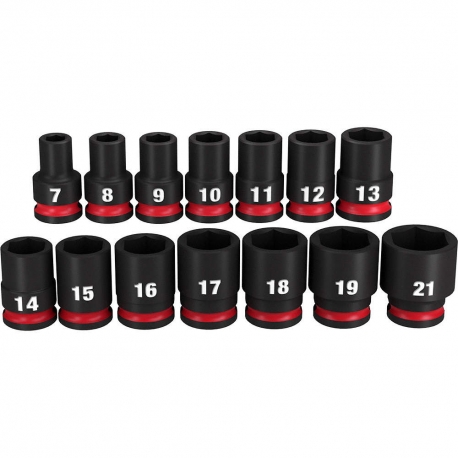 14pc 3/8'' drive Milwaukee impact socket set (MLW49667007)