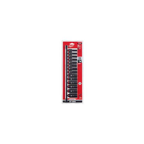 Milwaukee 14pc deep impact socket set metric (MLW49667008)