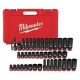 Milwaukee 3/8'' drive combined metric and SAE socket set (MLW49667009)
