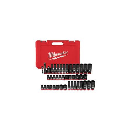 Milwaukee 3/8'' drive combined metric and SAE socket set (MLW49667009)