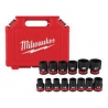 Milwaukee 1/2" drive Impact socket set metric (MLW49667013)