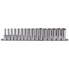 Genius 16pc 3/8'' drive 12pt deep socket set (TW316MD)