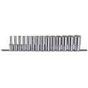 Genius tools' 3/8'' drive 12point SAE socket set (TW314SD)