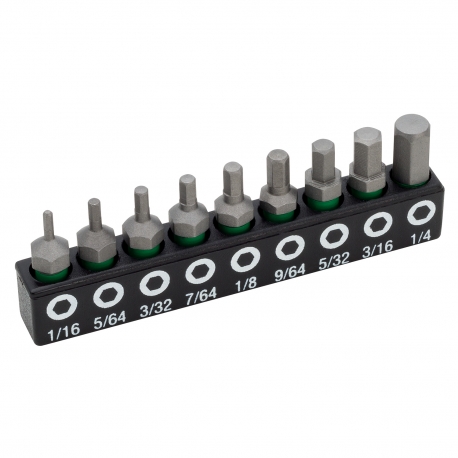 9 piece hexagonal bit set (48117)