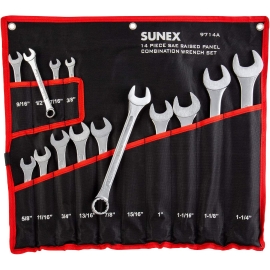 Sunex 14 pc SAE combination wrench set (SUN9714A)