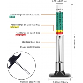 Tire tread depth gauge (88702)