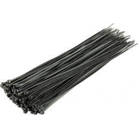 11 inch 100 Pack UV Nylon Black Cable Ties (1150UVB)
