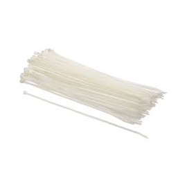 7 inch natural cable tie wraps 100pc (750N)