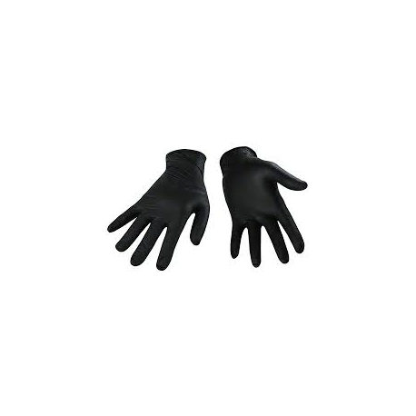Powder Free Nitrile BLACK Glove 100 pack Large