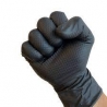 Gants de nitrile 6mm, noir avec des picots Large DNT-106L