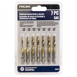 7 piece Drill bit and tap set (36425)