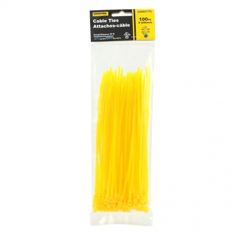 Cable Ties 100pc Yellow (C000317YL)