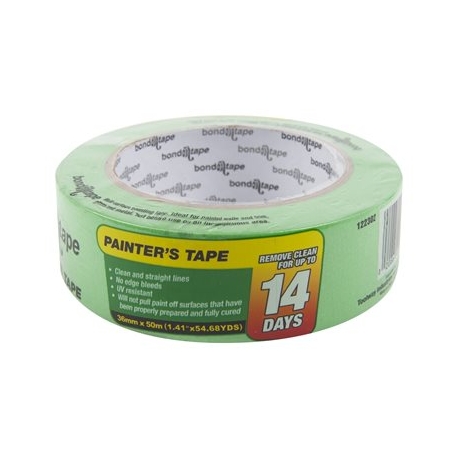 PAINTERS TAPE 18MM X 50M GREEN 122300