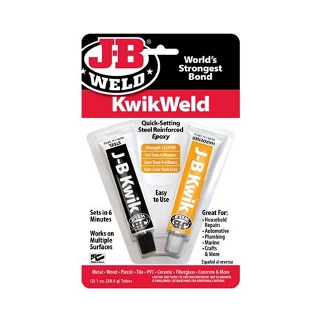 J-B WELD KWIKWELD ÉPOXY RENFORCÉ ACIER 28.4G