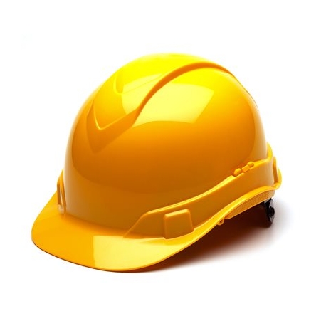 HARDHAT ABS AVEC CLIQUET 4 POINTS RIDGELINE JAUNE 80003234