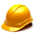 HARDHAT ABS WITH 4-POINT RATCHET RIDGELINE YELLOW 80003234