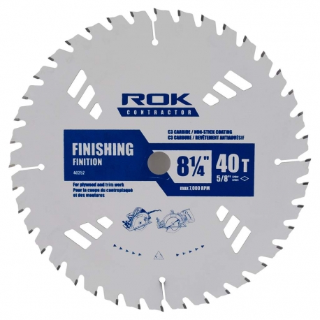 Anti kick Saw blade 8-1/4'' x 40D (40252)