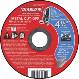 Diablo 4.5'' metal cutting blade (CDD045040101)