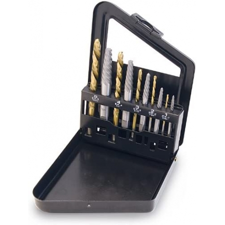 Titan 10pc screw extractor set (16013)