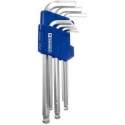 7 piece SAE long hex key set with ball end (TC4379)