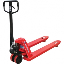 Pallet Truck with Polyurethane Wheels, Steel, 48" L x 27" W, 5500 lbs. Capacity PL55