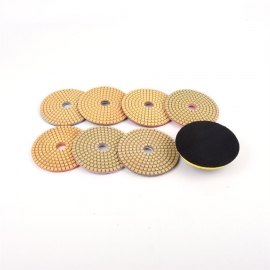 8 piece polishing pad and adapter kit (120832)