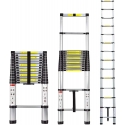 Telescopic ladder aluminium WITH stabilizer (L212A)