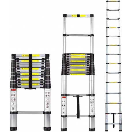 Telescopic ladder aluminium (ECH12A)