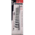 11pc 1/4'' drive 12 point metric socket set (TW211M)